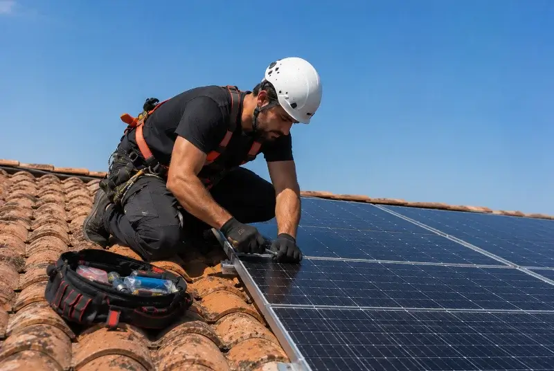Maintenance et monitoring de panneaux solaires à Beaucroissant