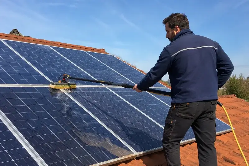 Nettoyage et entretien de panneaux solaires à Beaucroissant